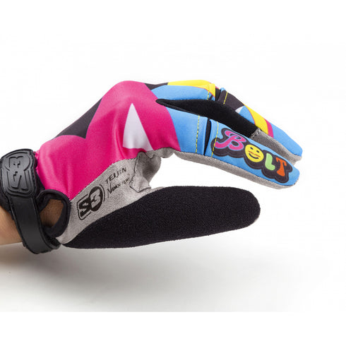 S3 Parts Billy Bolt Collection Spider Gloves - Pink/Blue