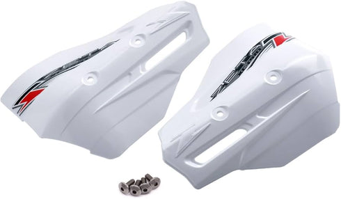 Zeta Armor Hand Guard XC PRO Kit (U-Clamp 28.6mm Bar) - Black/White