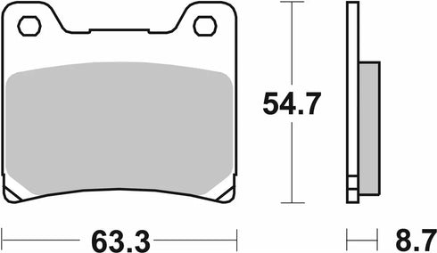 SBS HF Ceramic Front/Rear Brake Pads - FA88