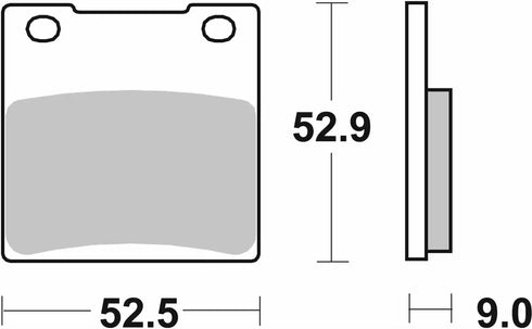 SBS FA161 Sinter Brake Pad - Rear
