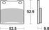 SBS FA161 Sinter Brake Pad - Rear