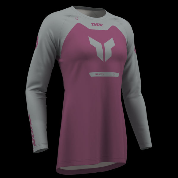 Thor 2026 Women's Ridemode Jersey - Menace Purple/Grey