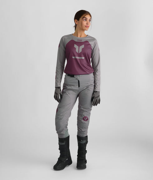 Thor 2026 Women's Ridemode Jersey - Menace Purple/Grey