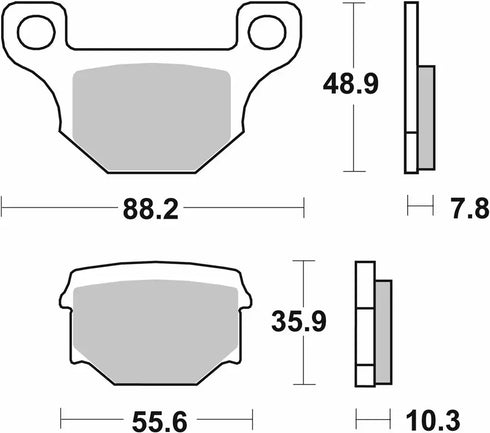 SBS HF Ceramic Front/Rear Brake Pads - FA93