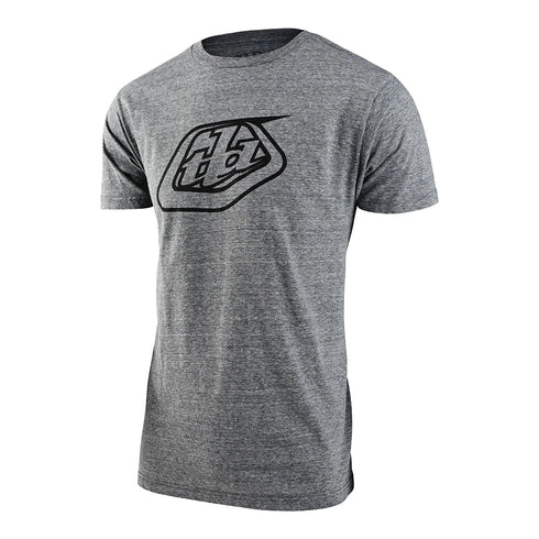 Troy Lee SS T-Shirt Badge - Ash/Heather Grey