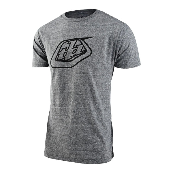 Troy Lee SS T-Shirt Badge - Ash/Heather Grey
