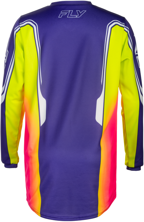 Fly Racing 2027 Youth F-16 Raze Jersey - Purple/Red/Yellow