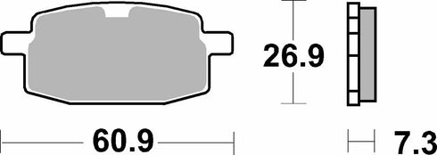 SBS HF Ceramic Front/Rear Brake Pads - FA163