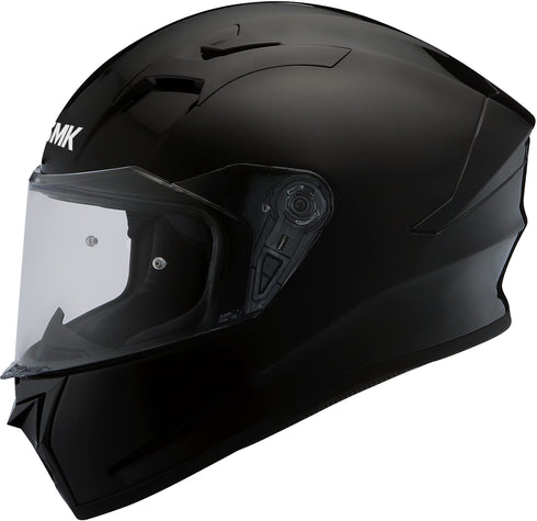 SMK Stellar Solid Helmet - Black Gloss GL 200