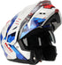HJC i80 Roki Multi/System Helmet - MC21 (White/Blue/Red) — Motorcycle Helmets (image 9 of 9)
