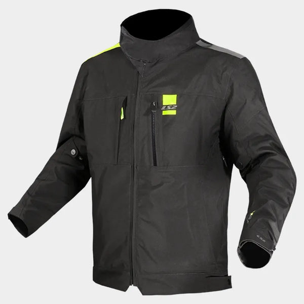 LS2 Mens Titanium Jacket - Black/Hi-Viz Yellow