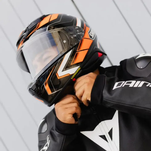 Shoei NXR2 Prologue Helmet - TC-8 (Black/Orange) — Motorcycle Helmets (image 6 of 10)