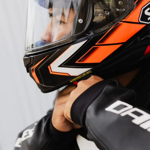 Shoei NXR2 Prologue Helmet - TC-8 (Black/Orange) — Motorcycle Helmets (image 5 of 10)