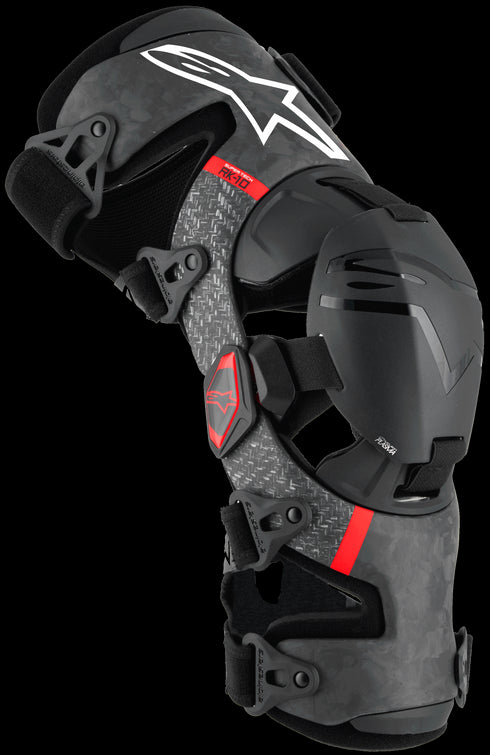 Alpinestars Supertech RK-10 Plasma Knee Braces - Black/Red