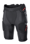 Alpinestars Bionic Pro Protection Shorts - Black/Red — Motorcycle Gear (image 1 of 3)