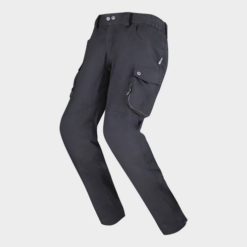 LS2 Unisex Coast Cargo Pants - Black — Motorcycle Gear (image 1 of 6)