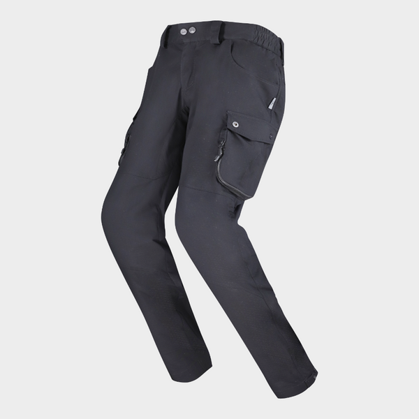 LS2 Unisex Coast Cargo Pants - Black — Motorcycle Gear (image 1 of 6)