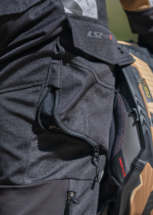 LS2 Mens X-Master Pants - Black/Grey — Motorcycle Gear (image 11 of 18)