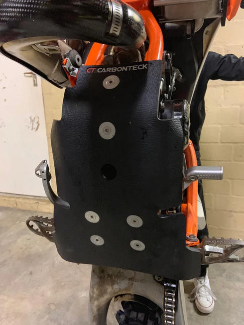 CarbonTech Bashplate - Husqvarna/GasGas 250/300 2T (2024 Up)
