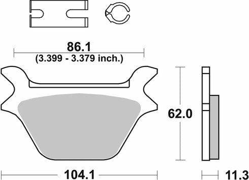 SBS H.LS Sinter Rear Brake Pads - FA200