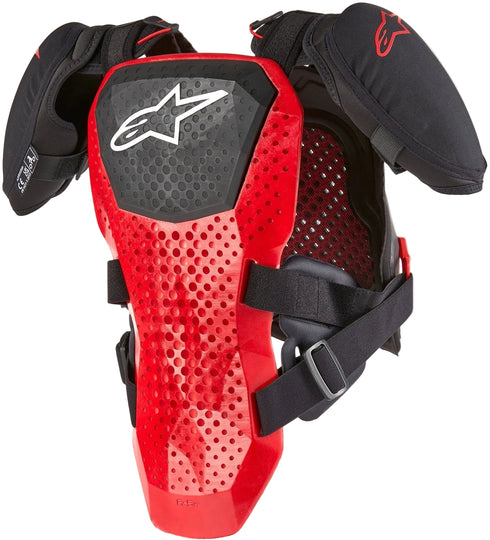 Alpinestars Youth A-5 V2 Chest Guard - Black/White/Red — Motorcycle Gear (image 2 of 3)