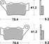 SBS FA208 LS Sinter Brake Pads - Rear