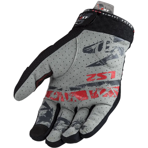 LS2 Mens Chaki Gloves - Black — Motorcycle Gear (image 2 of 12)