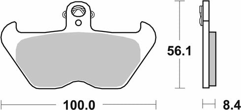 SBS HF Ceramic Front/Rear Brake Pads - FA407