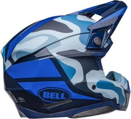 Bell Moto-10 Spherical Ferrandis Merchant Helmet - Dark Blue/Light Blue (ECE 22.06)