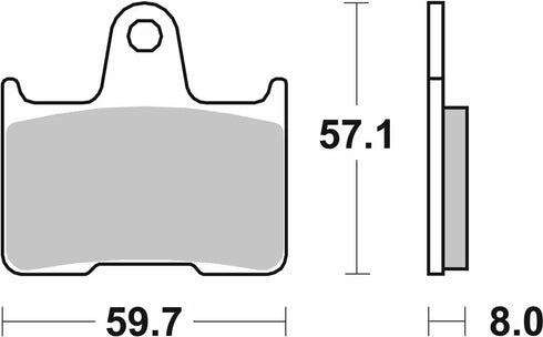 SBS FA254 Sinter Break Pads - Honda/Kawasaki - Rear