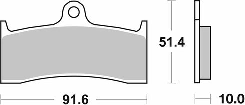 SBS HF Ceramic Front/Rear Brake Pads - FA249 ALT 676