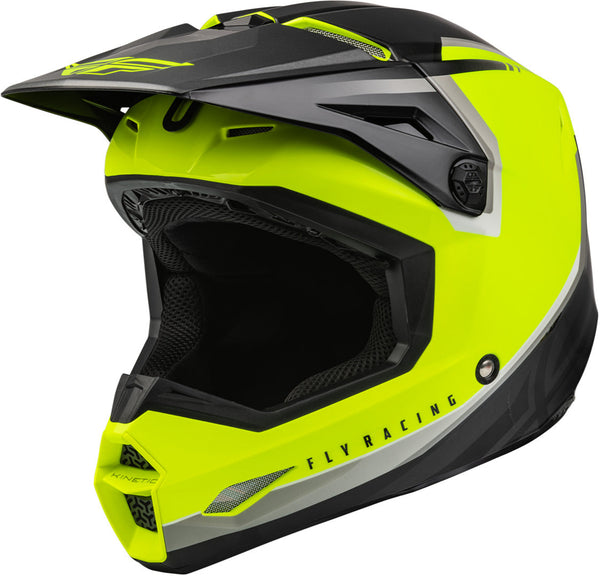 Fly Racing 2023 Youth Kinetic Vision Helmet - High-Vis/Black