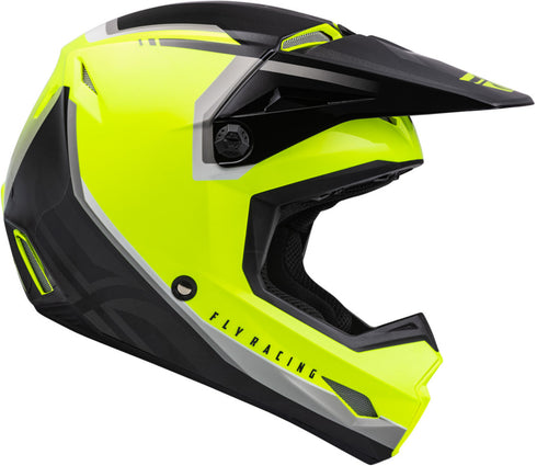 Fly Racing 2023 Youth Kinetic Vision Helmet - High-Vis/Black