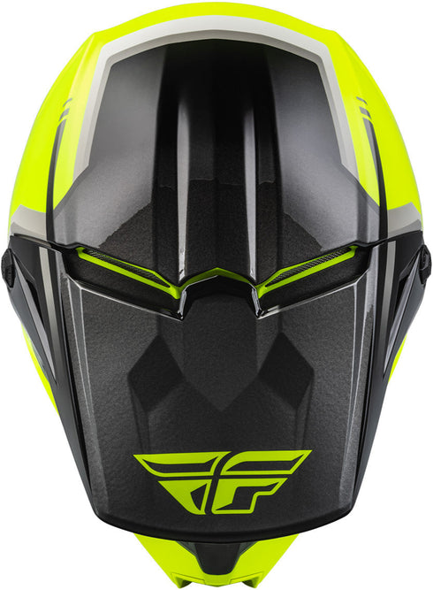 Fly Racing 2023 Youth Kinetic Vision Helmet - High-Vis/Black