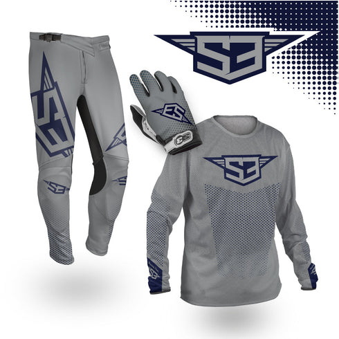 S3 Grey Collection Trial Perfored Rond Off-Road Shirt - Grey