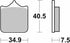SBS HS Sinter Front Brake Pads - FA322HH
