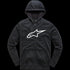 Alpinestars Ageless II Zip Fleece Hoodie - Black/White