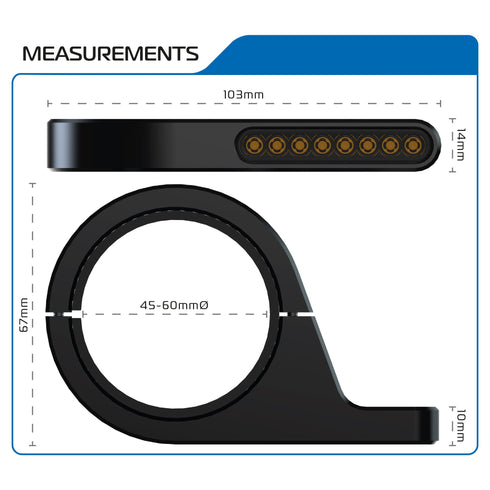 Oxford Dark Turner - Sequential Fork Mounted Indicators