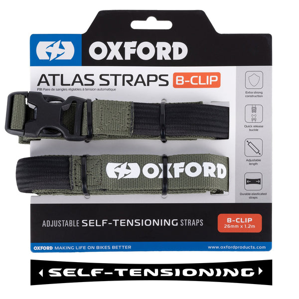 Oxford Atlas B-Clip 26mm x 1.2M Lichen (Pair)
