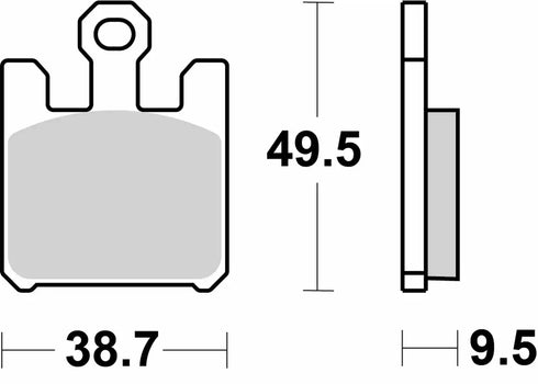SBS FA369 Dual Carbon Front Race Brake Pads - 788DC (Kawasaki/Suzuki)