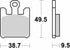 SBS FA369 Dual Carbon Front Race Brake Pads - 788DC (Kawasaki/Suzuki)