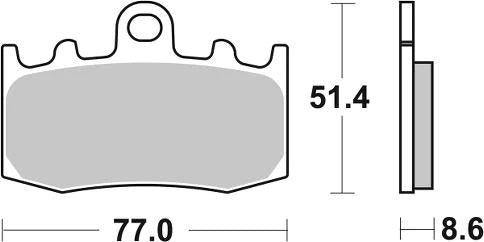 SBS FA335 Road HS Sinter Brake Pads - Front (BMW)
