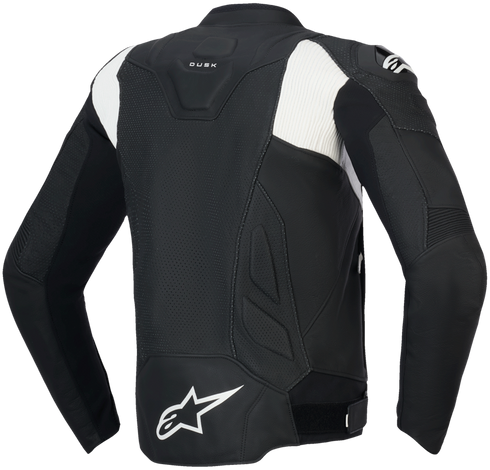 Alpinestars Dusk Airflow Leather Jacket - Black/White