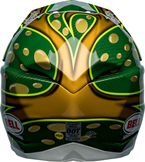Bell MX 2022 Moto-10 Spherical Mcgrath Replica Helmet - Gold/Green