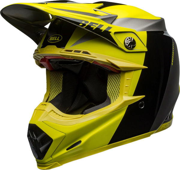Bell Moto-9 Flex Division Helmet - Black/Yellow/Grey