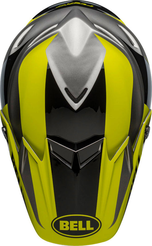 Bell Moto-9 Flex Division Helmet - Black/Yellow/Grey