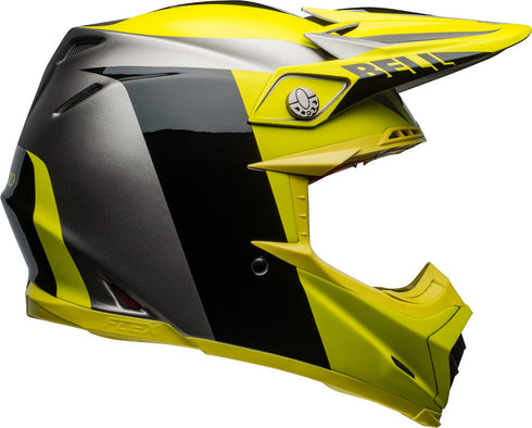 Bell Moto-9 Flex Division Helmet - Black/Yellow/Grey