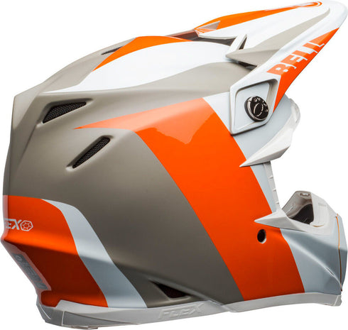 Bell Moto-9 Flex Division Helmet - White/Orange/Sand Matt/Gloss