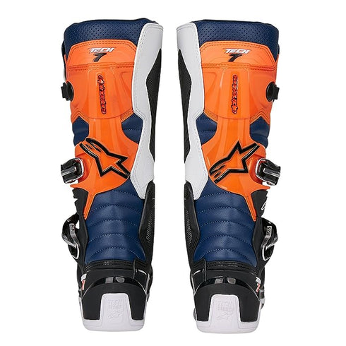 Alpinestars Tech 7 Boots - Black/Orange/White/Blue