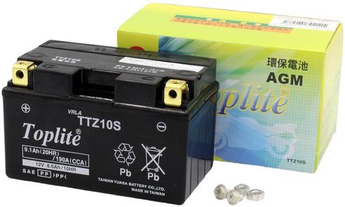 Toplite Motorcycle Battery - TTZ10S
